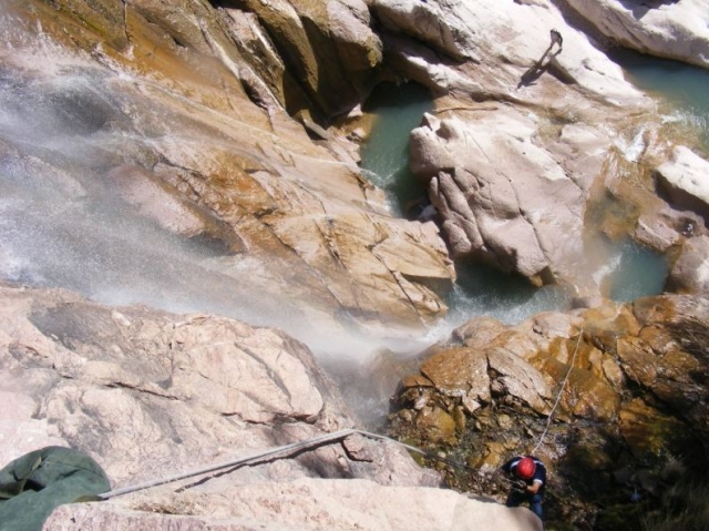 Rappel de mucha aventura